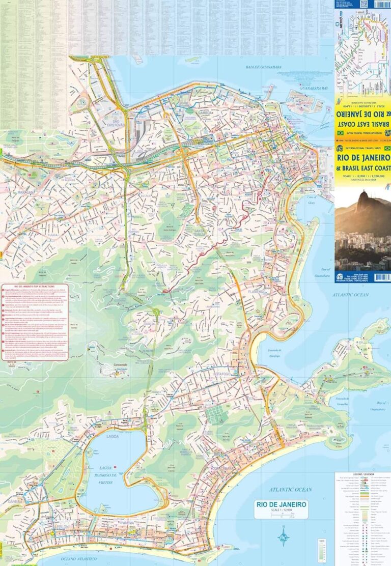 Rio de Janeiro and Brazil East Coast Map ITMB - Maps, Books & Travel Guides