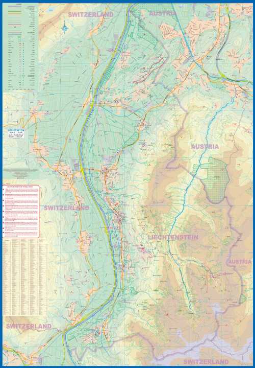 Liechtenstein And West Austria ITMB Maps Books Travel Guides   Liechtenstien And Western Austria Map ITMB Sample 2 