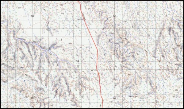 Linnekar 1-100,000 Topographic Map 4662 WA - Image 2