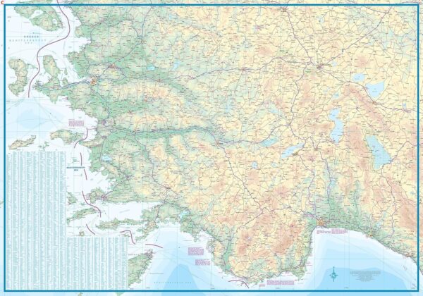 Turkey South Coast Map ITMB - Image 3